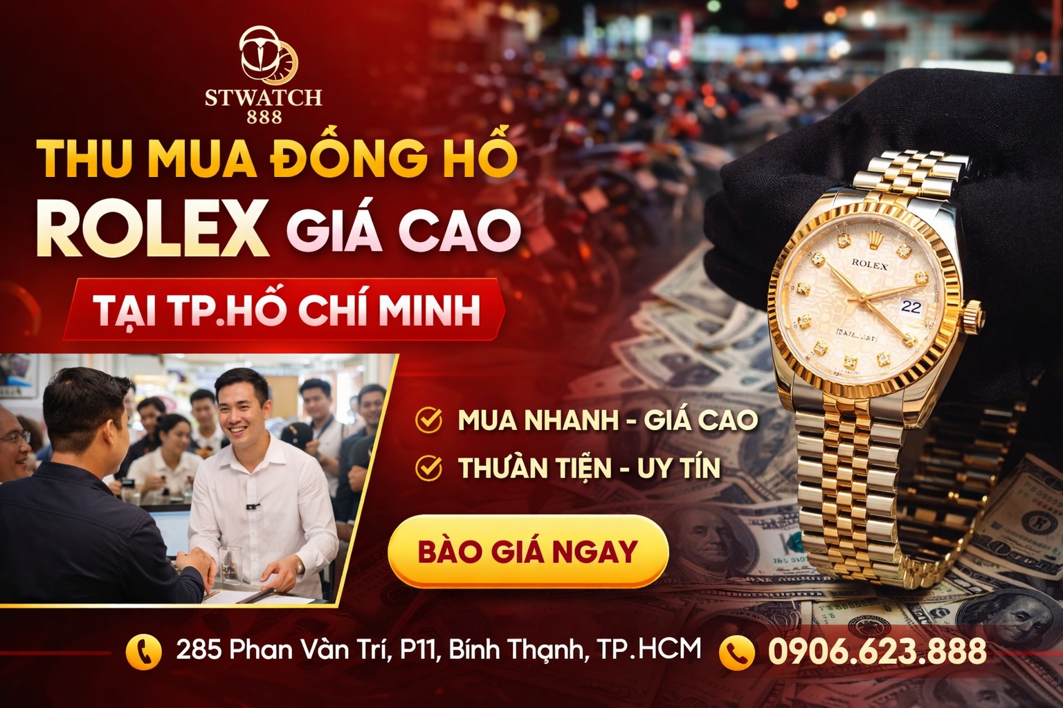 Dịch Vụ Thu Mua Đồng Hồ Rolex Chính Hãng TPHCM Uy Tín