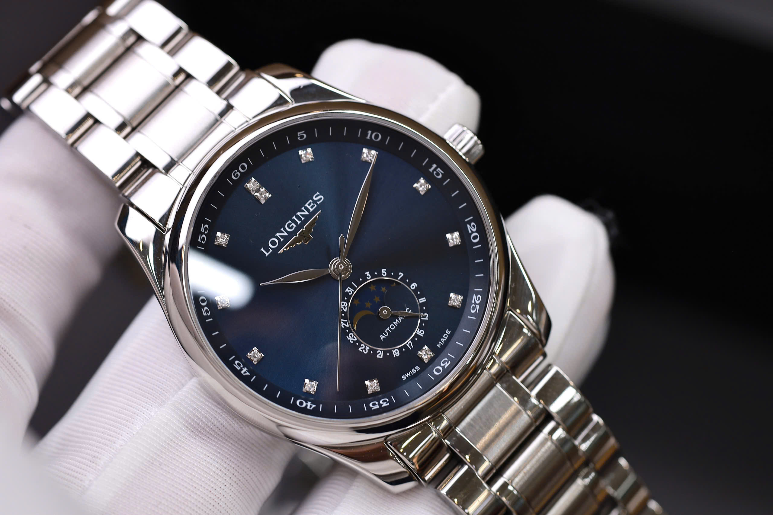 Longines Master Moonphase Diamond Blue L2.909.4.97.6 6