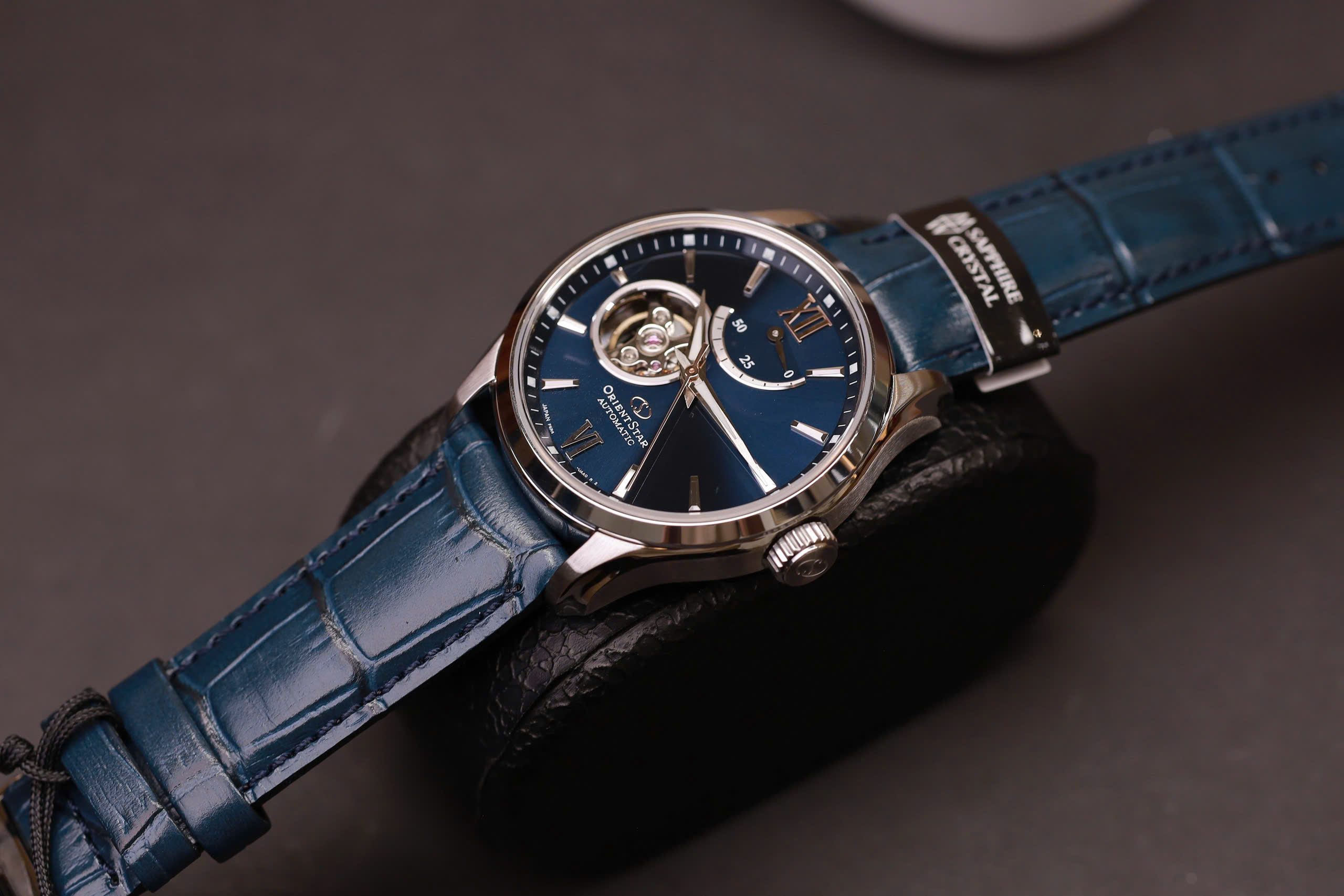Orient Star Open Heart Xanh Lam RE-AT0006L00B 1