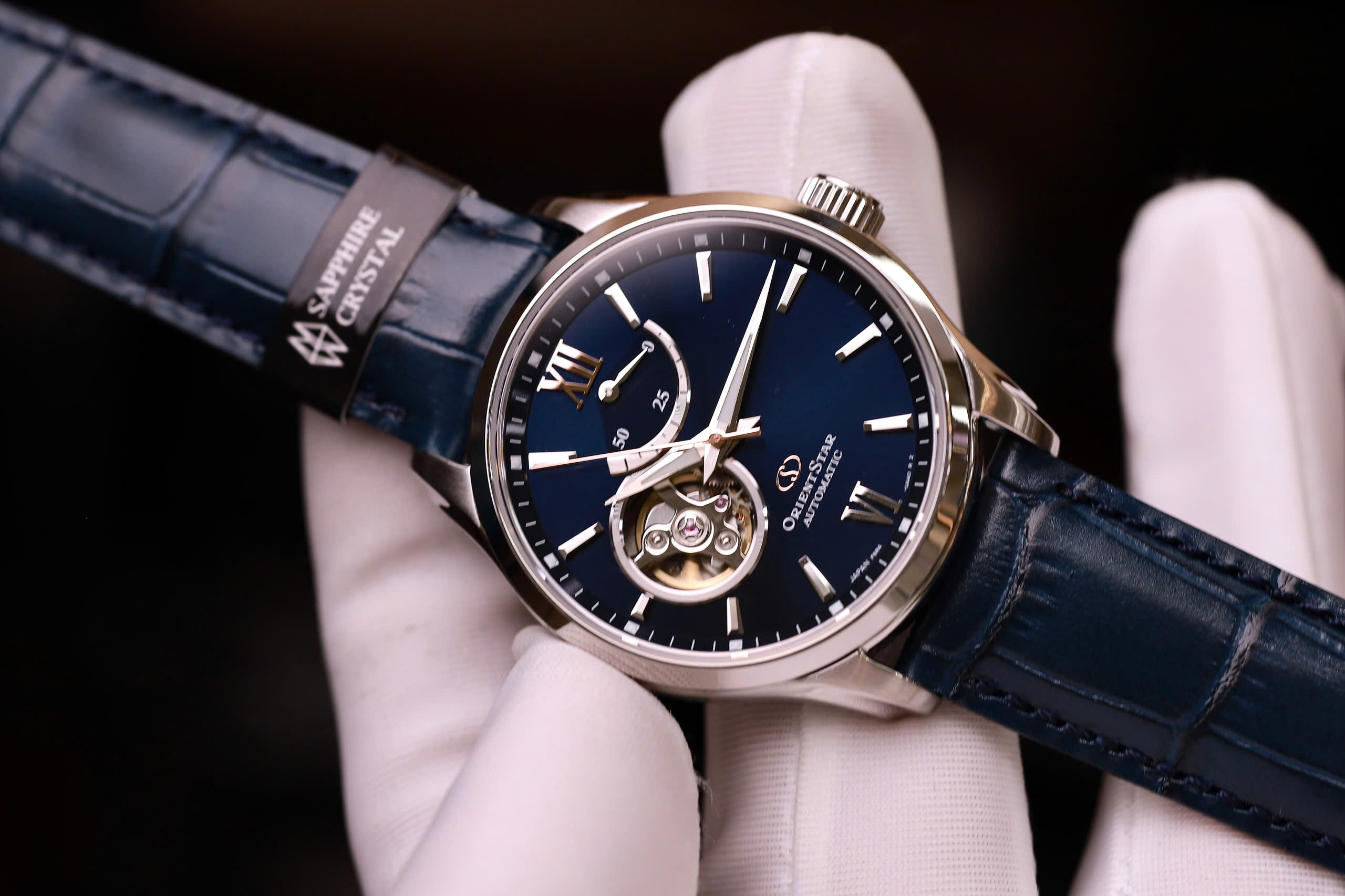 Orient Star Open Heart Xanh Lam RE-AT0006L00B 3