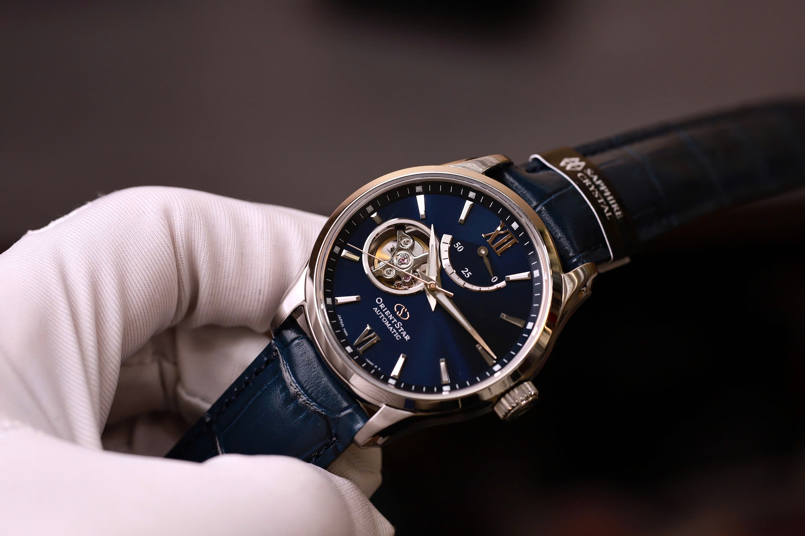 Orient Star Open Heart Xanh Lam RE-AT0006L00B 5