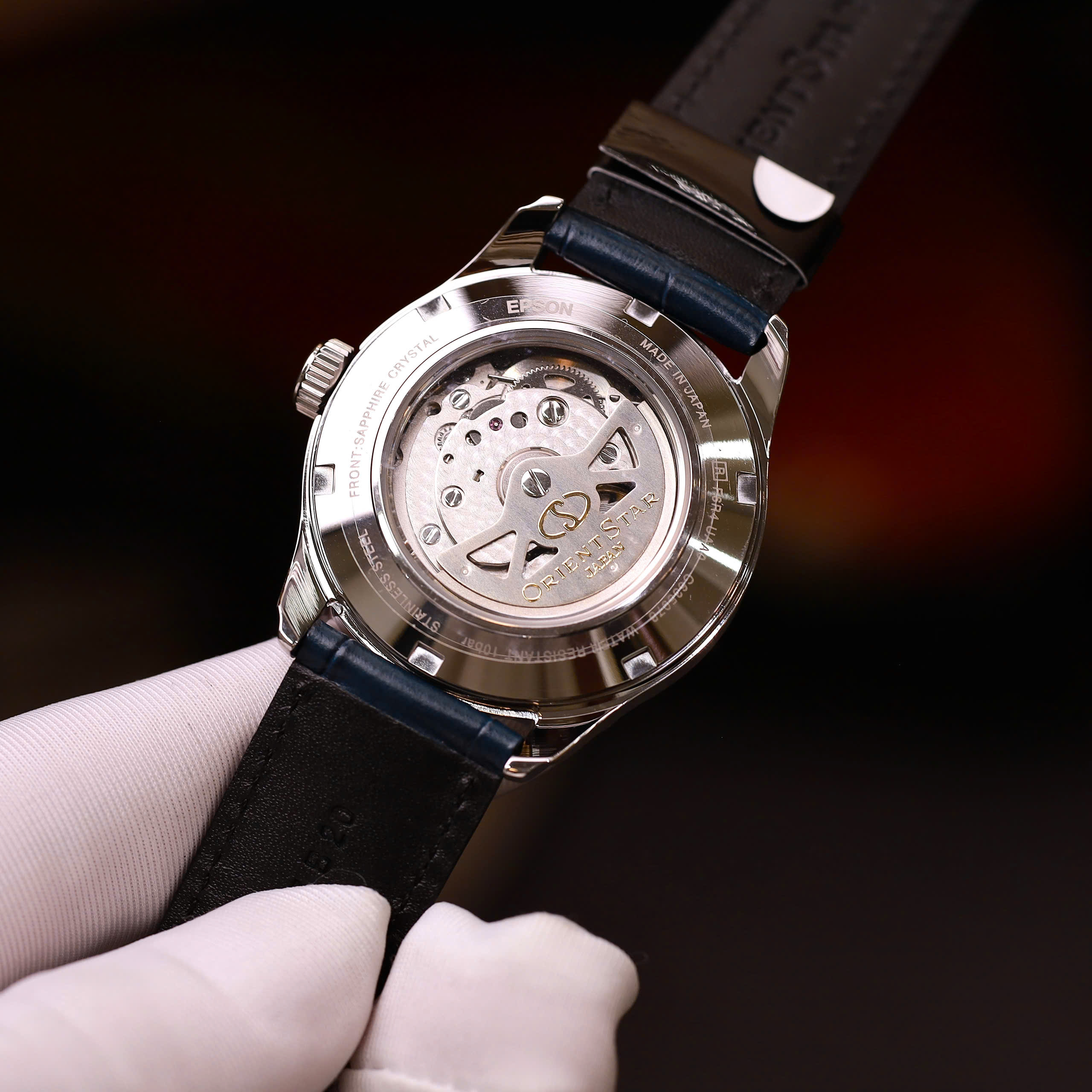 Orient Star Open Heart Xanh Lam RE-AT0006L00B 8