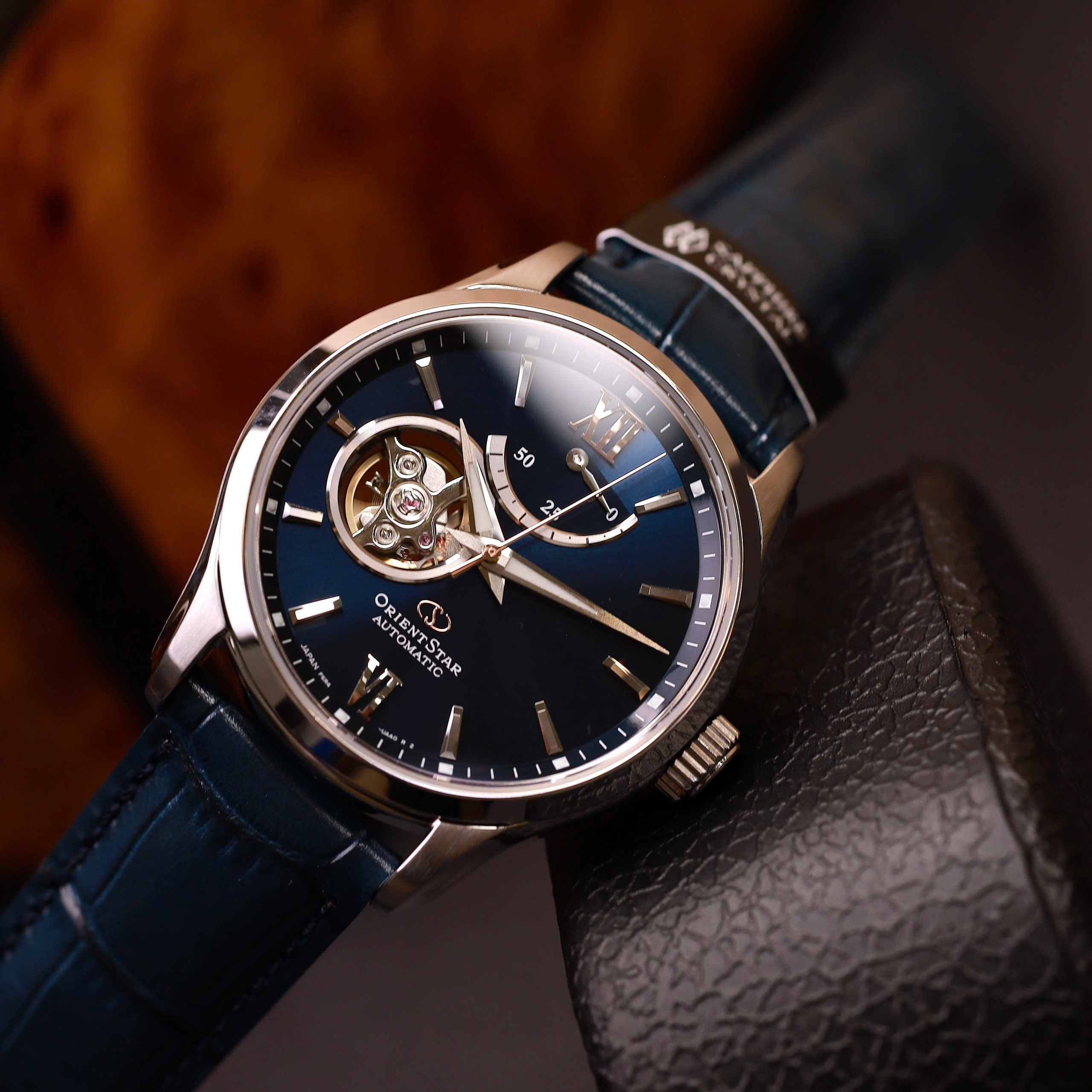 Orient Star Open Heart Xanh Lam RE-AT0006L00B 9