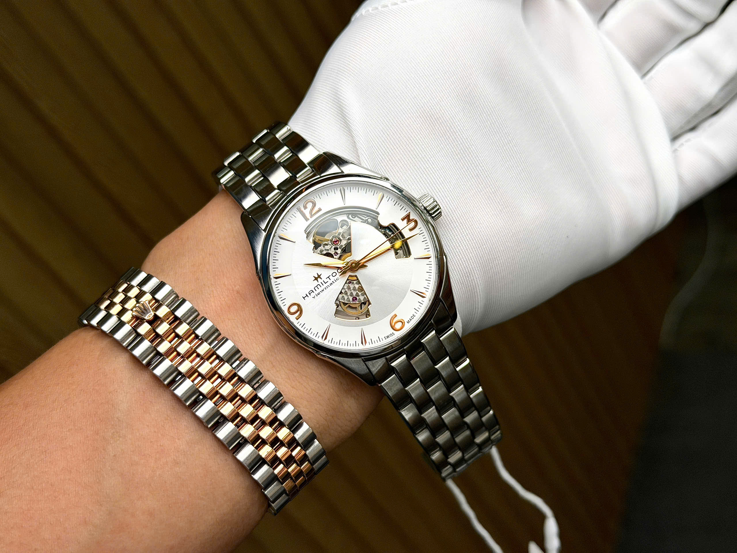 Hamilton Jazzmaster Open Heart H32705151 1