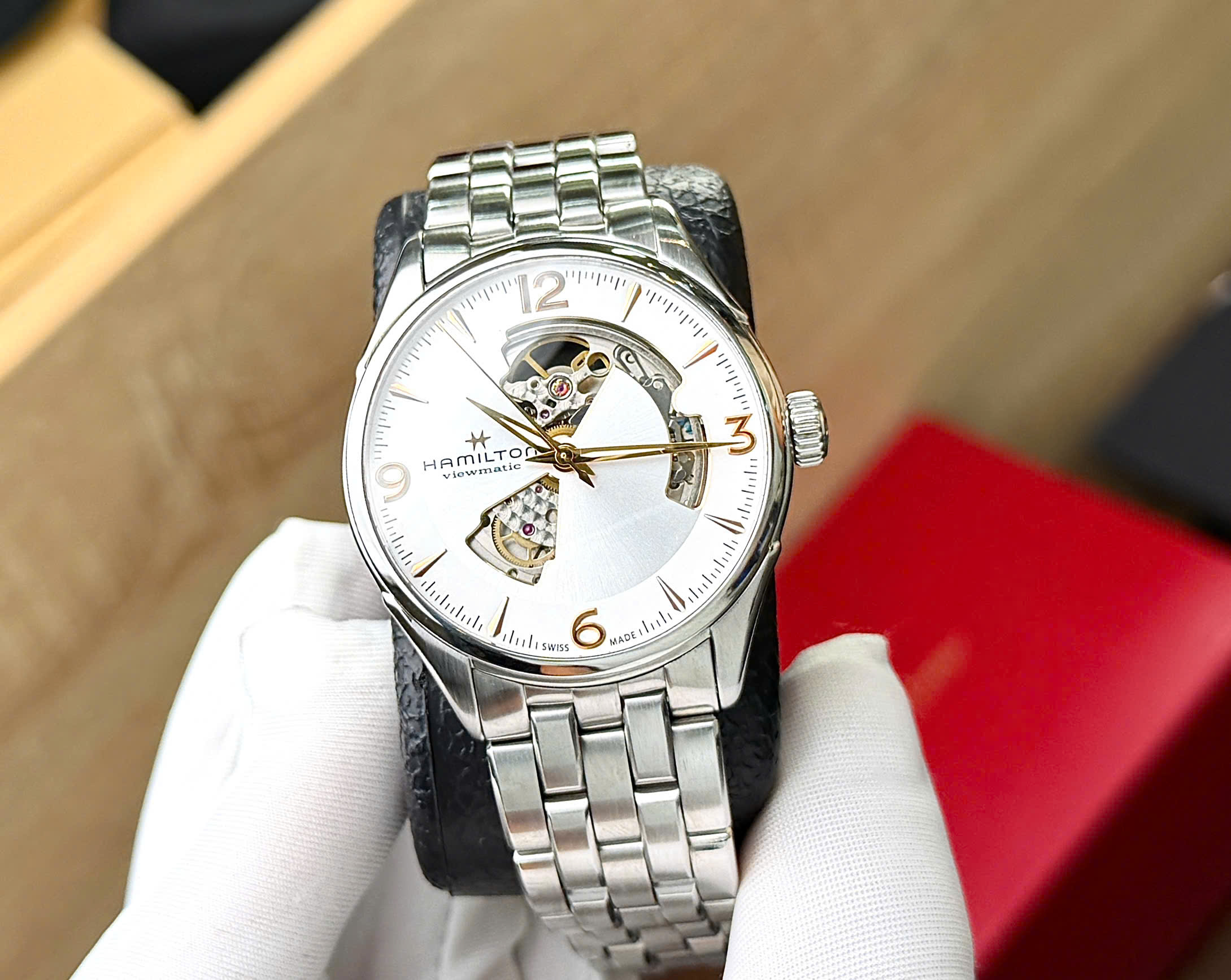 Hamilton Jazzmaster Open Heart H32705151 3