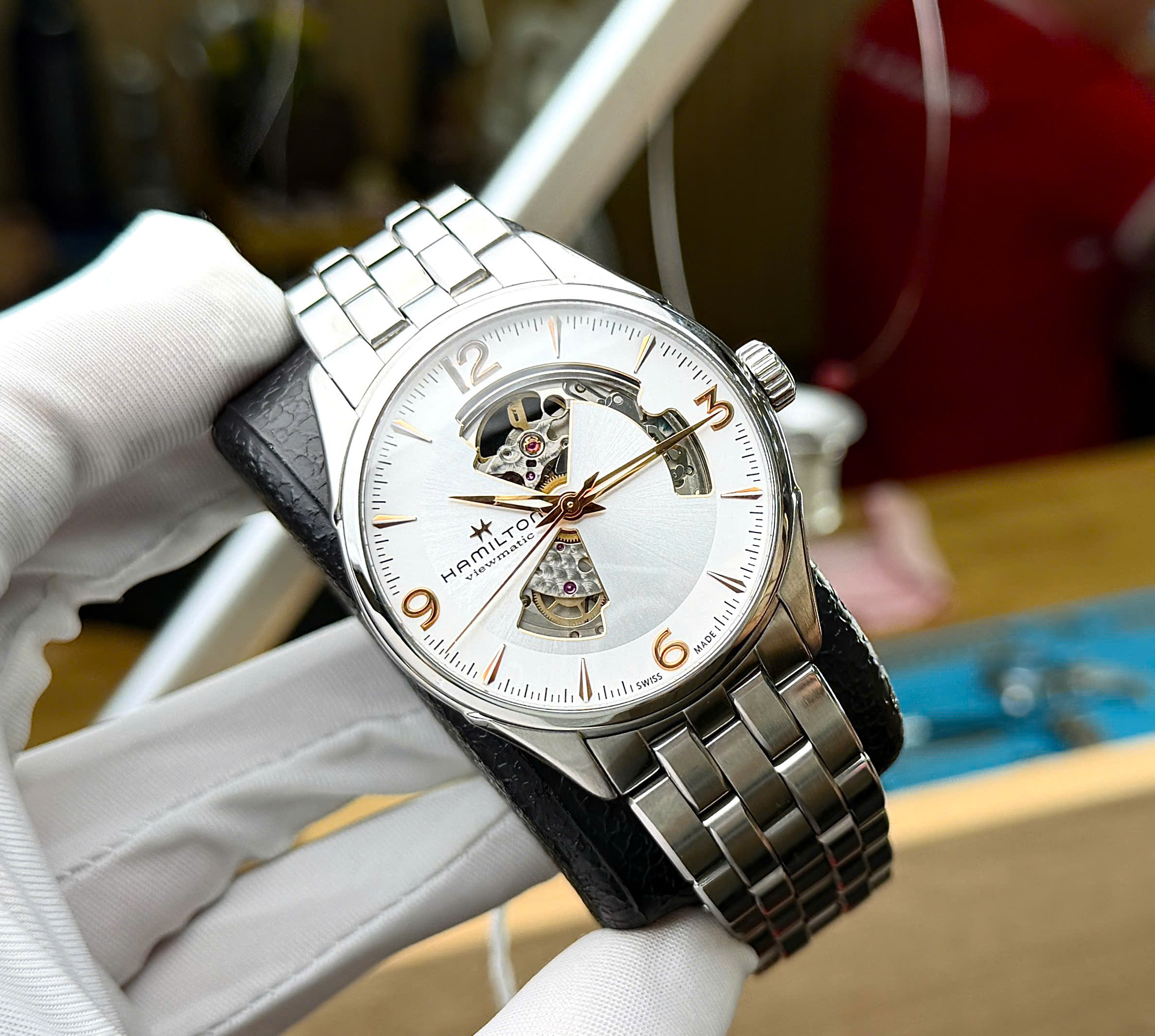Hamilton Jazzmaster Open Heart H32705151 4