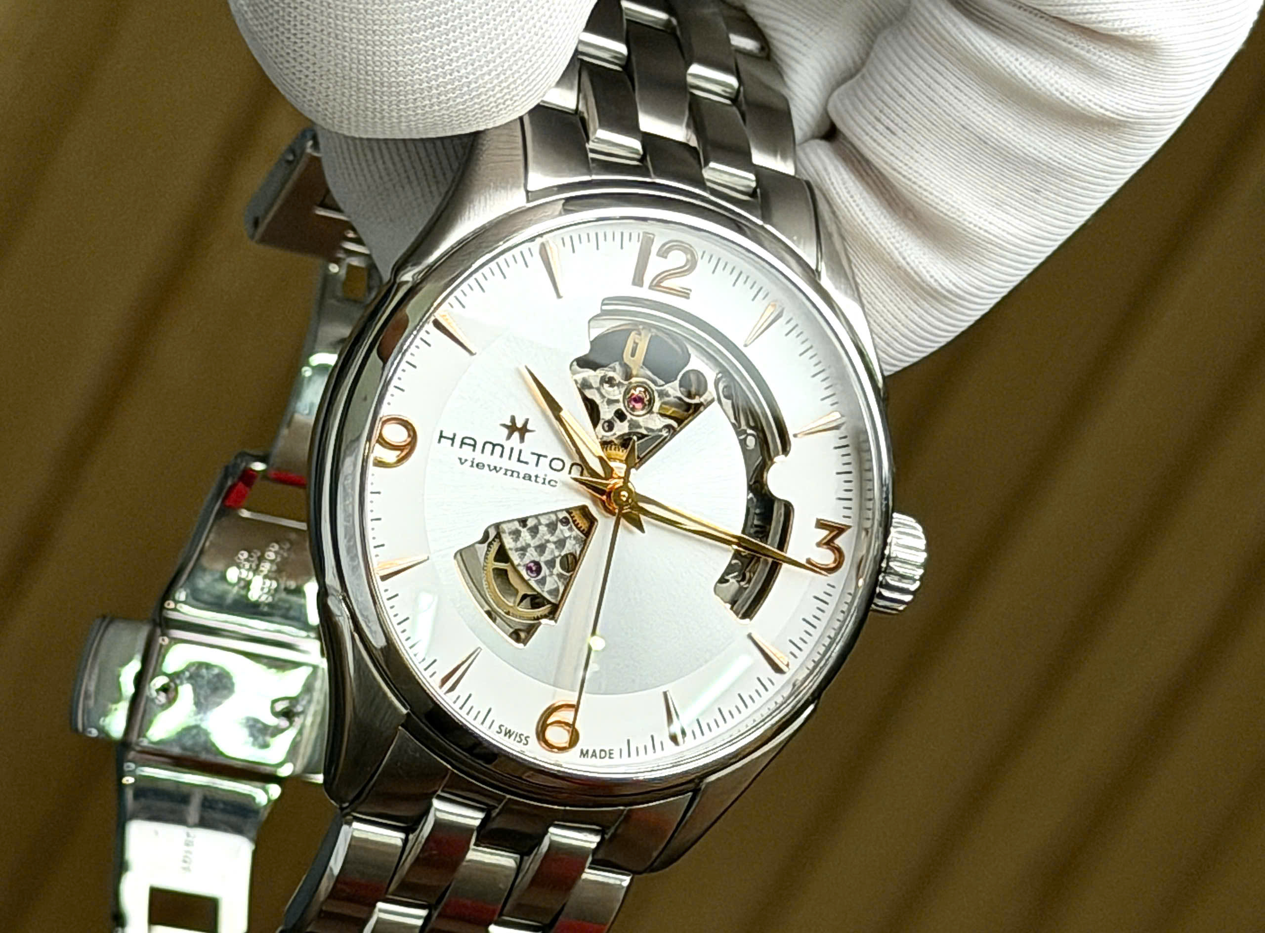 Hamilton Jazzmaster Open Heart H32705151 6